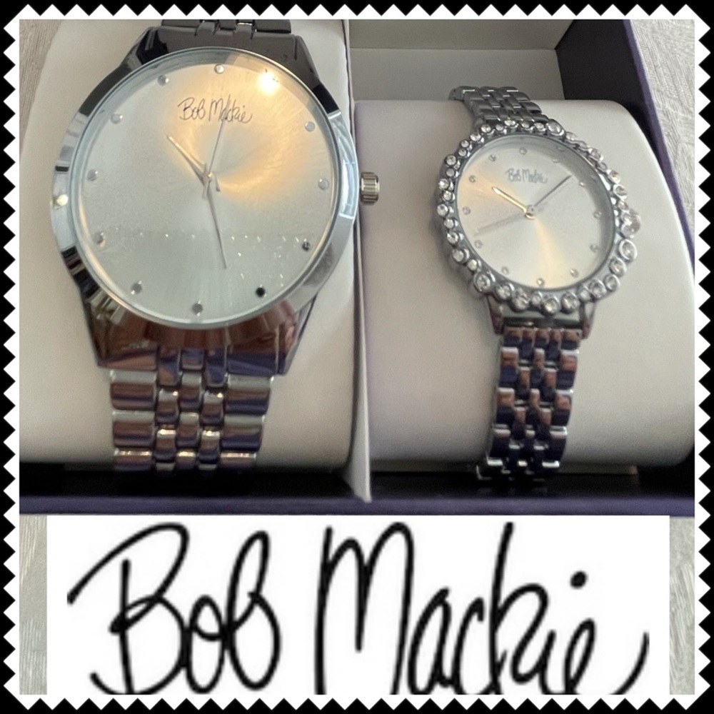 Bob Mackie his ‘n hers watch set, new